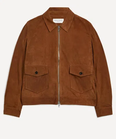 Officine Generale Mens Victor Suede Jacket