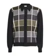 Officine Generale Brennan Checked Wool Cardigan In Multi