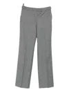 Officine Generale Mid-grey Straight-leg Trousers In Gray