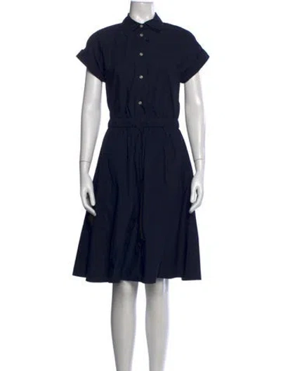 Pre-owned Officine Generale Midi Length Dress W/ Tags In Blue