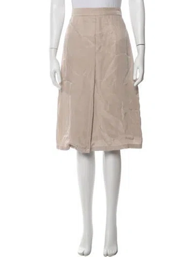 Pre-owned Officine Generale Midi Length Skirt In Purple