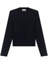 Officine Generale Officine Générale Mimy English Rib Itl Merino Wo Clothing In Blue