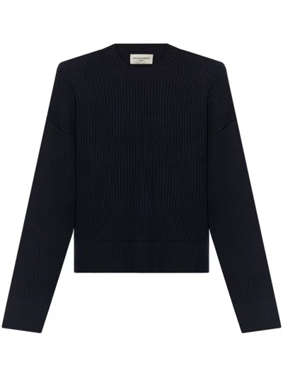 Officine Generale Officine Générale Mimy English Rib Itl Merino Wo Clothing In Navy