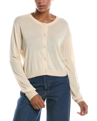 Officine Generale Moane Silk-blend Cardigan In Neutral