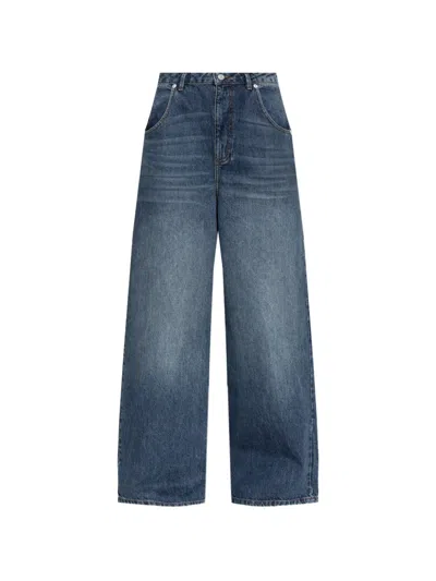 Officine Generale Mora Wide-leg Jeans In Blue