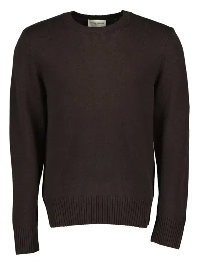 Officine Generale Mycrew Sweater In Brown