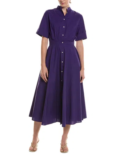 Officine Generale Nadia Dress In Purple