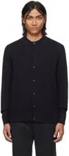 Officine Generale Navy Brent Cardigan In Dark Navy