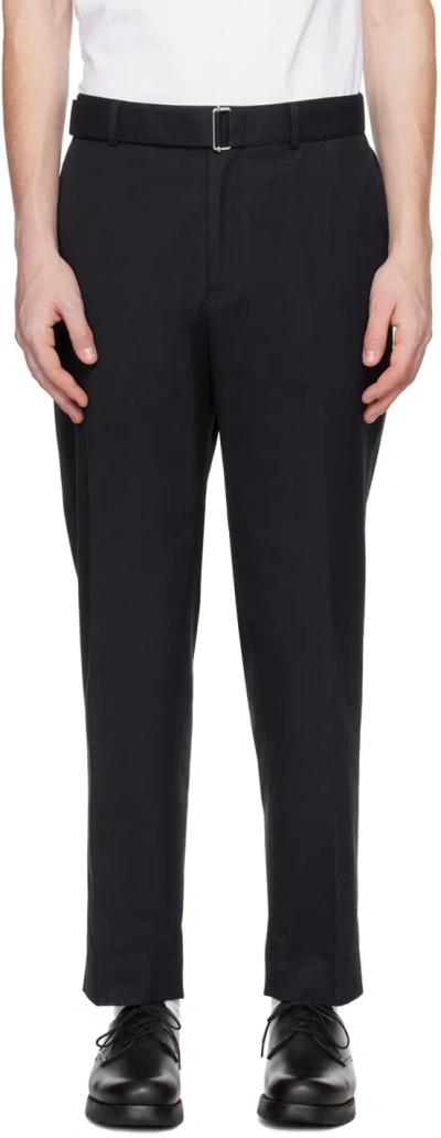 Officine Generale Navy Owen Trousers In Dark Navy