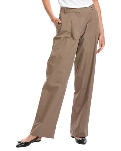 Officine Generale New Sophie Pant In Brown