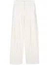 Officine Generale Pleated Poplin Straight Trousers