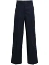 Officine Generale New Sophie Tailored Trousers In Blue