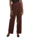 Officine Generale New Sophie Wool Pant In Brown