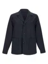 Officine Generale Men's Sycamore Wool Blazer In Black