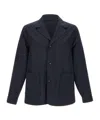 Officine Generale New Sycamore Fresh Wool Blazer In Dark Navy