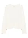Officine Generale Officine Générale Nicky Cashmere Crewneck Clothing In Neutral
