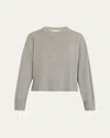 Officine Generale Nicky Cashmere Crewneck Sweater In Gray