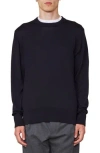 Officine Generale Nilo Crewneck Sweater In Night Sky