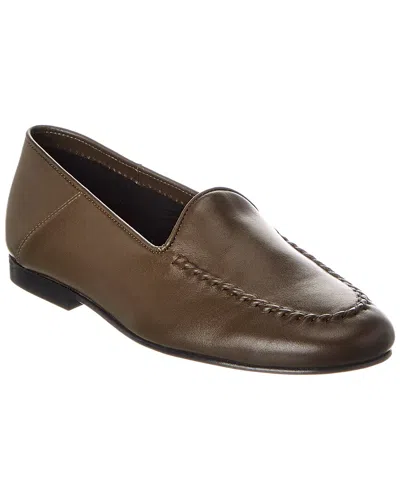 Officine Generale Nina Leather Loafer In Brown