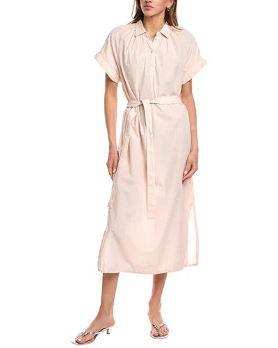 Officine Generale Nolwenn Midi Dress In Neutral
