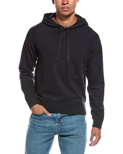Officine Generale Odin Fleece Hoodie In Black