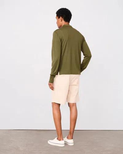 Officine Generale Olive Polo In Green