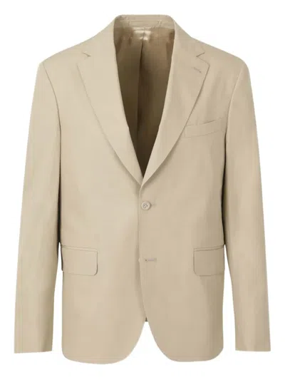 Officine Generale Organic Cotton Blazer In Neutrals