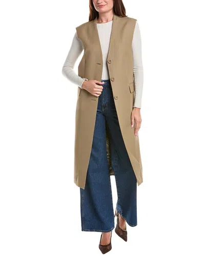 Officine Generale Ottoman Wool Vest In Neutral