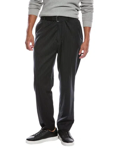 Officine Generale Officine Générale Owen Pinstripe Wool Pant In Black