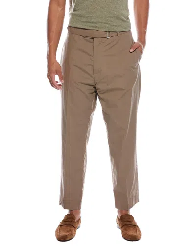 Officine Generale Officine Générale Owen Poplin Pant In Brown