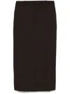 Officine Generale Oxana Maxi Skirt In Dark Coffee
