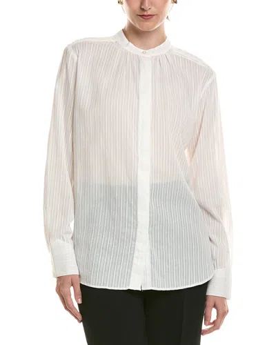 Officine Generale Paloma Woven Shirt In White