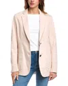 Officine Generale Paola Twill Jacket In Pink