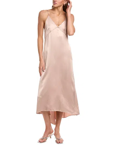 Officine Generale Paolina Slip Dress In Pink