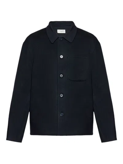 Officine Generale Patch-pocket Jacket In Blue