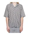 Officine Generale Patterned Shirt In Gray