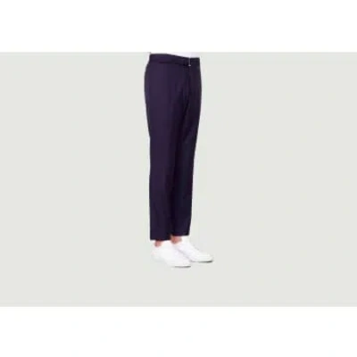 Officine Generale Paul Trousers In Purple