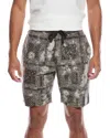 Officine Generale Phil Bandana Short In Gray