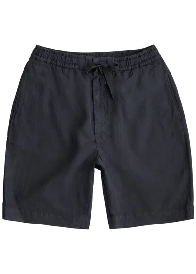 Officine Generale Officine Générale Phil Lyocell-blend Shorts In Navy