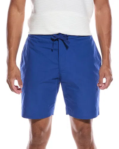 Officine Generale Officine Générale Phil Seersucker Short In Blue