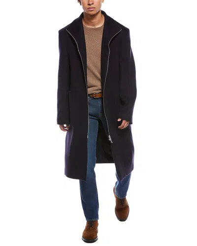 Officine Generale Officine Générale Philip Wool & Cashmere-blend Coat In Black