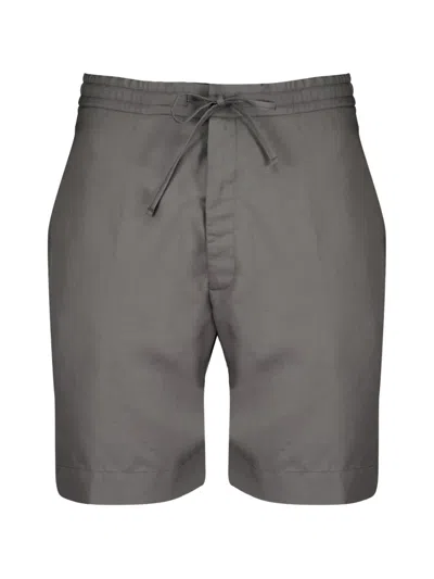 Officine Generale Phill Drawstring-waist Shorts In Gray