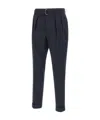 Officine Generale Officine Générale Pierre Formal Pants In Deep Navy Blue