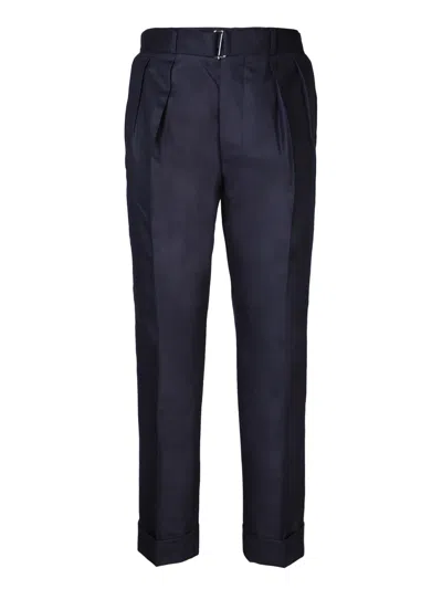 Officine Generale Pierre Tailored Wool Trousers In Black