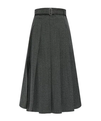 Officine Generale Ilenia Straight-leg Wool Trousers In Black
