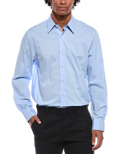 Officine Generale Poplin Shirt In Blue