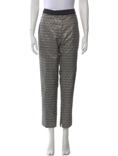 Pre-owned Officine Generale Printed Straight Leg Pants In Multi