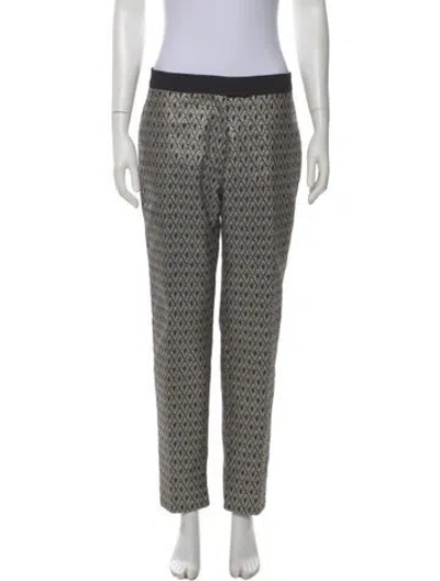 Pre-owned Officine Generale Printed Straight Leg Pants In Multi