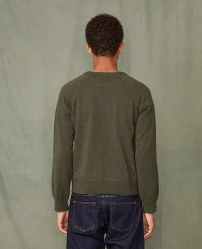 Officine Generale Pull Off H25 Sweater In Green