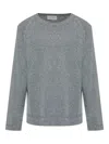 Officine Generale Raglan-sleeve Sweater In Gray